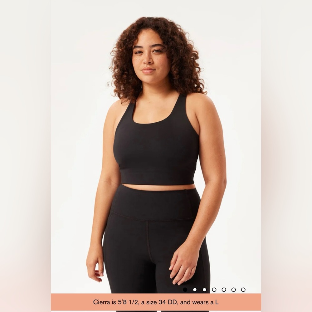 Girlfriend Collective Paloma Racerback Bra in Black